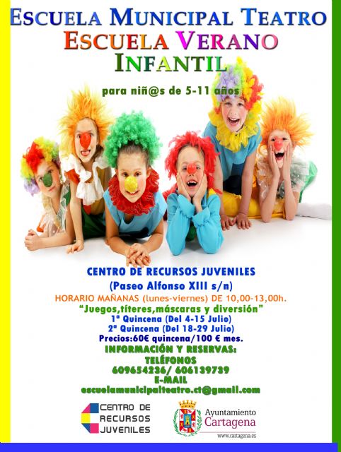 La Escuela Municipal de Teatro de Cartagena abre inscripciones para su escuela de verano infantil y juvenil - 2, Foto 2