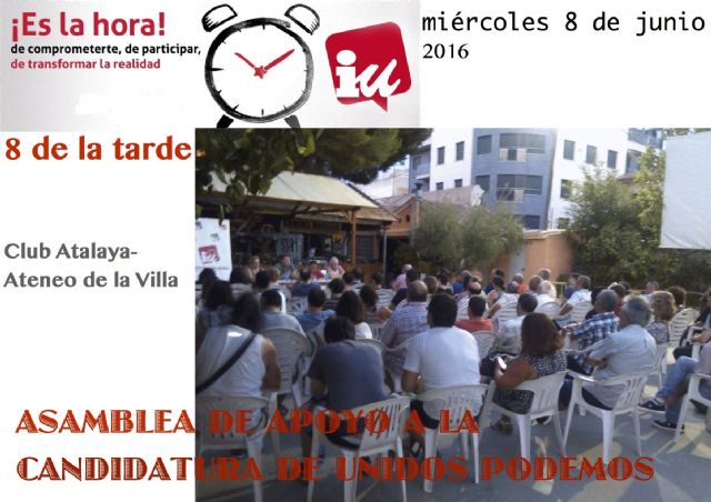 IU-Verdes: Unidos Podemos ha nacido para ganar al PP el 26J - 1, Foto 1