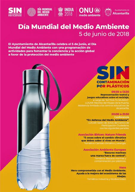 Alcantarilla conmemora el próximo martes el Día Mundial del Medio Ambiente, con actividades para fomentar la conciencia y la acción global a favor de su protección - 1, Foto 1