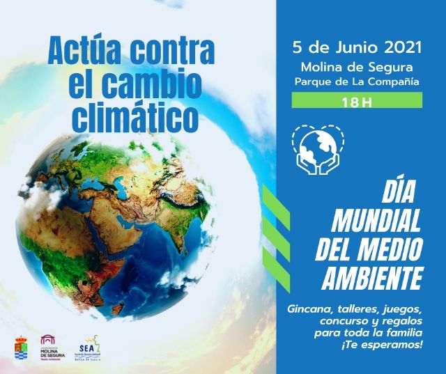 Molina de Segura celebra el Día Mundial del Medio Ambiente el sábado 5 de junio con actividades en el Parque de la Compañía, bajo el lema Actúa contra el cambio climático - 1, Foto 1