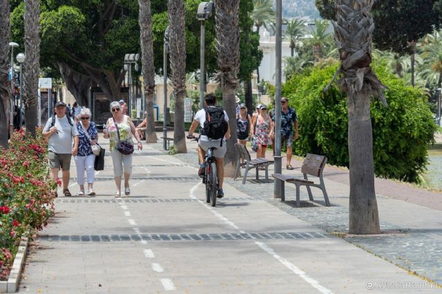 Cartagena ha logrado financiar 10 kilómetros de nuevos carriles bici que duplicarán la red actual - 1, Foto 1