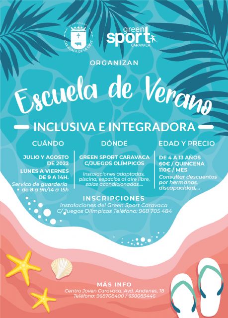 El Ayuntamiento de Caravaca retoma las escuelas municipales de verano en el casco urbano, Barranda y Archivel - 1, Foto 1