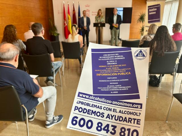 Murcia conmemora el 90 aniversario de Alcohólicos Anónimos poniendo el acento en la prevención y la información entre los más jóvenes - 3, Foto 3