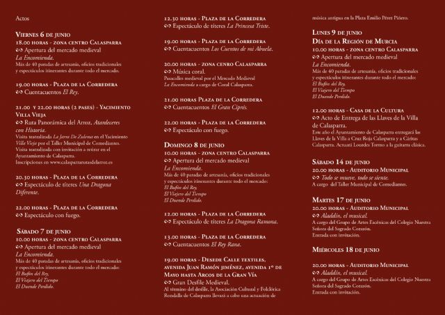 Calasparra presenta la programación en torno al 9 de junio - 3, Foto 3