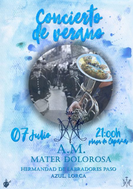 Música cofrade y bandas sonoras protagonizarán el Concierto de Verano que la Agrupación Musical Mater Dolorosa ofrecerá este viernes en la Plaza de España - 1, Foto 1