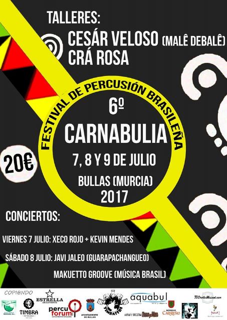 Bullas acoge el próximo fin de semana el Festival de ritmos 'Carnabulia' - 1, Foto 1
