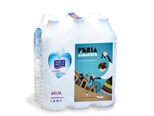 Aquadeus promociona la Feria de Albacete en las etiquetas de siete millones y medio de botellas de agua, Foto 2