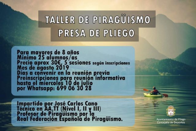 Taller de piragüismo en la presa de Pliego - 1, Foto 1