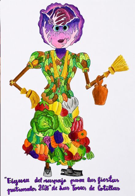 Lombardina, el dibujo de Claudia Tortosa Cantero, guiará el dise&ntilde;o del Raspajo de las fiestas patronales 2026 - 2, Foto 2