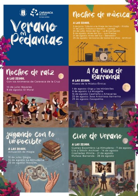 El Ayuntamiento de Caravaca potencia la programación de verano en pedanías con conciertos, cine, astronomía y otras propuestas para todos los públicos - 2, Foto 2