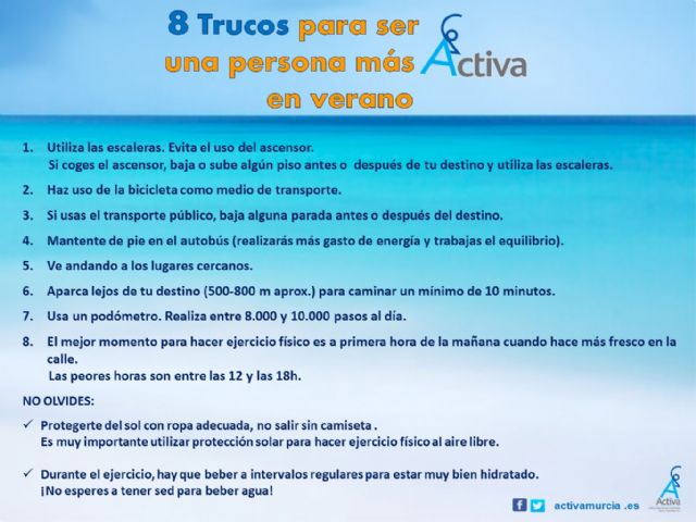 Sanidad anima a los participantes en el Programa Activa a continuar realizando actividad física durante el verano - 2, Foto 2