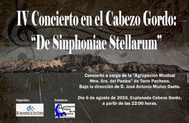 La Agrupación Musical Ntra. Sra. del Pasico de Torre-Pacheco, realizará un concierto en el Cabezo Gordo - 1, Foto 1