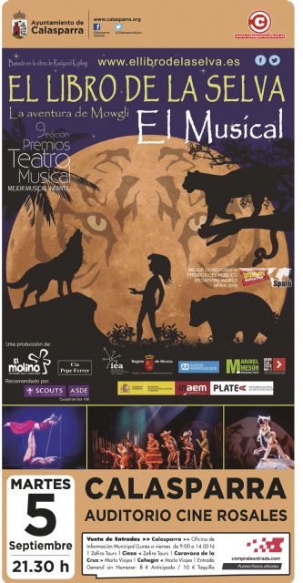 La aventura de Mowgli el musical de El Libro de la Selva llega a Calasparra - 1, Foto 1