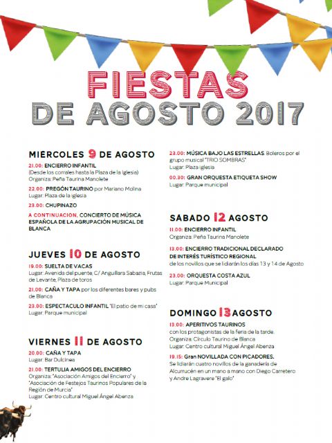 Blanca, lista para honrar a San Roque en sus fiestas Patronales de agosto - 1, Foto 1