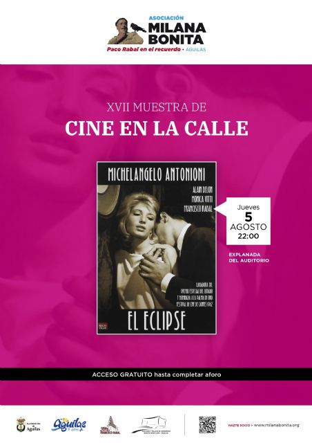 Milana Bonita proyecta El eclipse, una gran película de Paco Rabal bajo la dirección de Antonioni - 1, Foto 1