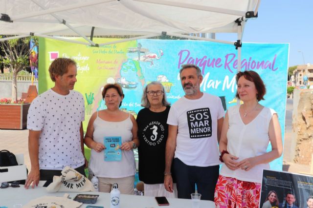 Podemos señala a los culpables del deterioro del Mar Menor y lleva su propuesta de Parque Regional a las playas - 1, Foto 1
