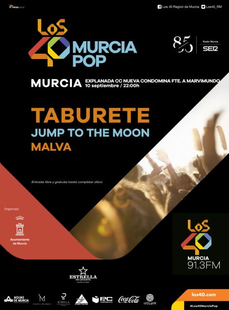LOS40 Murcia traen a Taburete en concierto la víspera de la Romería - 1, Foto 1