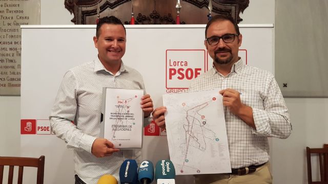 El PSOE presenta 40 alegaciones para crear un transporte urbano moderno, atractivo y útil adaptado a las necesidades de los lorquinos - 1, Foto 1