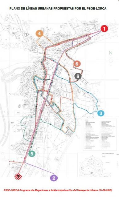 El PSOE presenta 40 alegaciones para crear un transporte urbano moderno, atractivo y útil adaptado a las necesidades de los lorquinos - 3, Foto 3