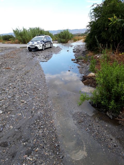 Lorca exige a Consejería de Fomento de la CARM que solvente el problema de los estancamientos de agua que se producen en la RM621 - 2, Foto 2