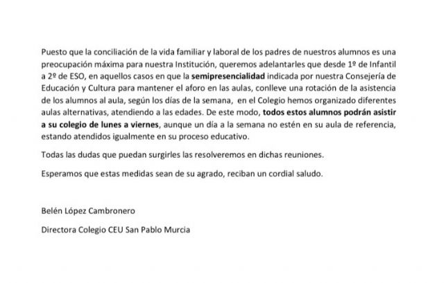 Podemos: Una nota interna de la concejala de Educación en el centro del que es directora destapa la doble vara de medir del PP en la gestión de la vuelta a las aulas - 1, Foto 1