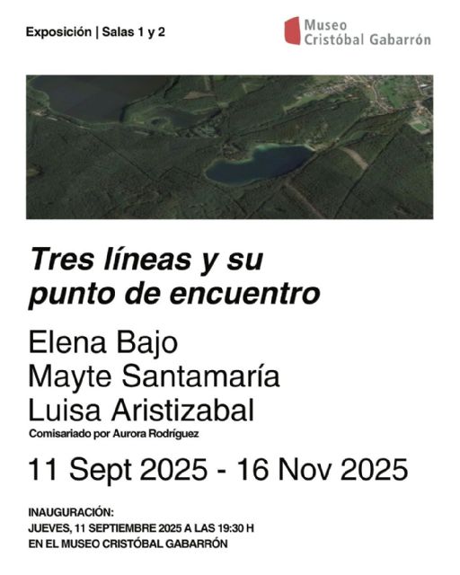 El Museo Cristóbal Gabarrón presenta la exposición ‘Tres líneas y su punto de encuentro’ con las artistas Elena Bajo, Mayte Santamaría y Luisa Aristizabal - 1, Foto 1