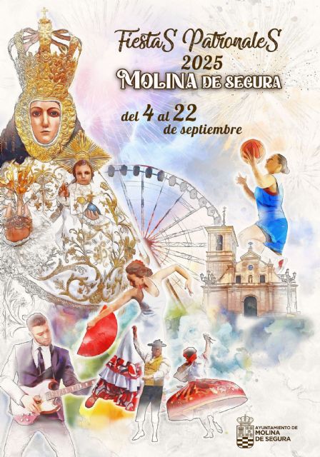 Las Fiestas Patronales 2025 de Molina de Segura arrancan mañana jueves 4 de septiembre con el pregón  a cargo de Luis García Mondéjar, y la actuación del grupo Maestro Espada en el Teatro Villa de Molina - 1, Foto 1
