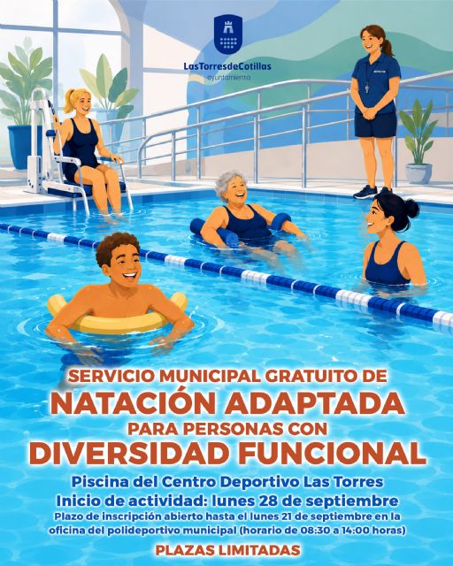 El servicio municipal gratuito de nataci�n adaptada para personas con diversidad funcional vuelve un curso m�s