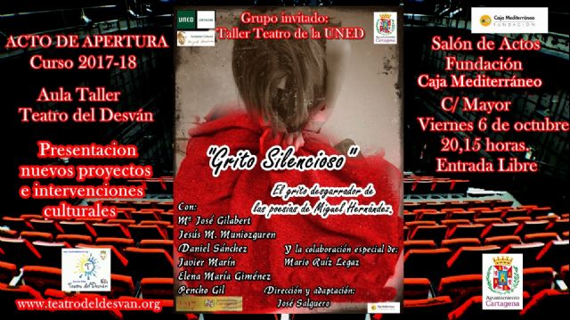 El Aula-Taller de Teatro de El Desvan abre el curso 2017/2018 con poemas de Miguel Hernandez - 1, Foto 1