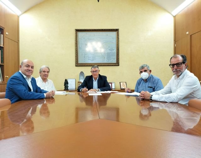 El alcalde de Cieza mantiene una reunión de trabajo con el presidente de la CHS - 1, Foto 1