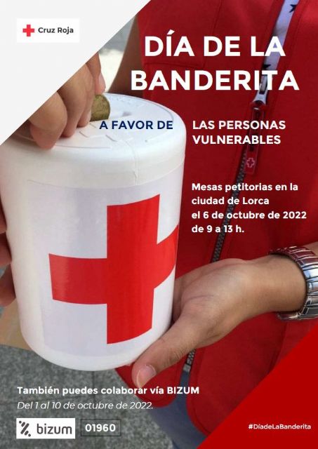 Cruz Roja saldrá a la calle este jueves 6 de octubre en Lorca por el Día de la Banderita - 1, Foto 1