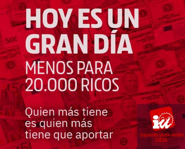 IU-Verdes de Cieza aplaude el impuesto de Solidaridad de las Grandes Fortunas - 1, Foto 1