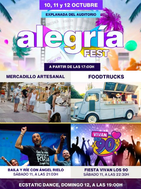El Auditorio de Águilas acogerá la IV edición de Alegría Fest - 1, Foto 1