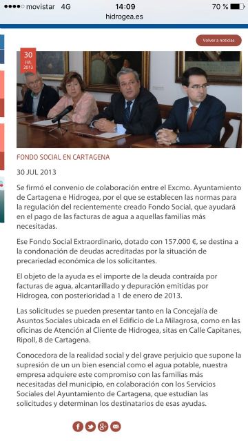 MC lamenta que el PP gestionara el servicio del agua de espaldas a los cartageneros - 2, Foto 2