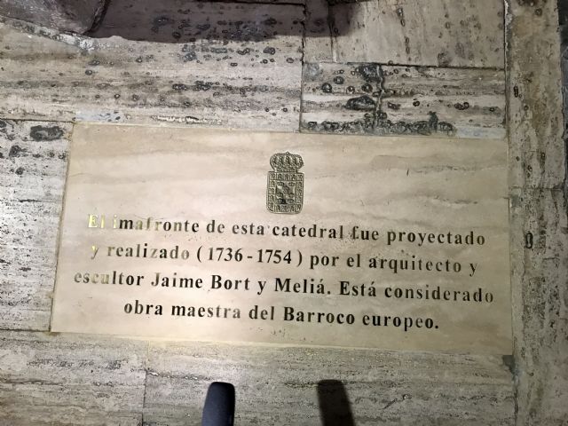 Murcia reconoce la figura de Jaime Bort con una placa conmemorativa junto al imafronte de la Catedral - 3, Foto 3