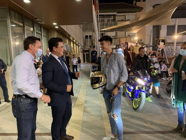 Recepción en el Ayuntamiento al joven motorista de San Javier , Borja Gómez, flamante Campeón de España - 1, Foto 1