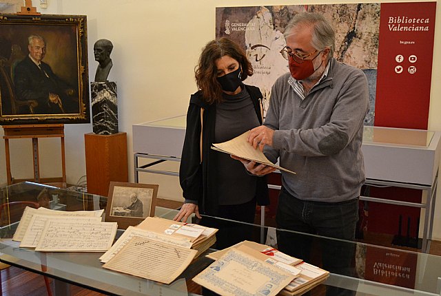 El Micalet dona el legado del músico Salvador Giner a la Biblioteca Valenciana - 1, Foto 1