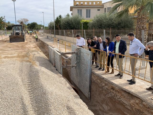 La construcción de los colectores norte y sur de San Javier para mejorar el tratamiento de aguas pluviales concluirán a finales de año - 1, Foto 1
