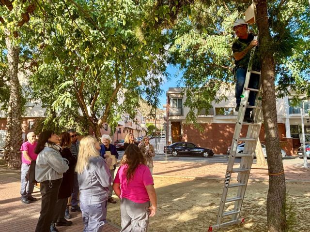 Alumnos del Servicio de Empleo fabrican e instalan cajas nido en El Esparragal para potenciar la biodiversidad y el control natural de plagas - 3, Foto 3