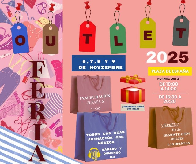La Feria Outlet de Cieza 2025 abrirá sus puertas a partir de este jueves en la Plaza de España - 1, Foto 1