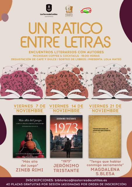 Los escritores Zineb Rimi, Jerónimo Tristante y Magdalena S. Blesa se apuntan a disfrutar Un ratico entre letras - 1, Foto 1