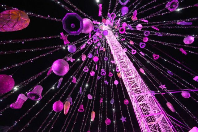 Más de 15.000 personas presenciaron el encendido del gran árbol de Navidad - 2, Foto 2