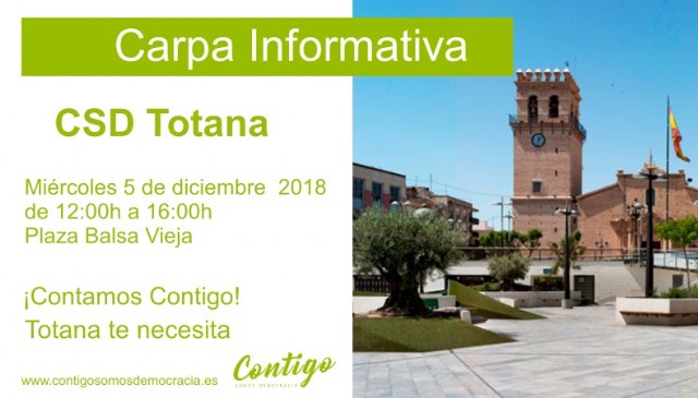 The political party "Contigo Somos Democracia" will be presented in Totana next Wednesday, Foto 2