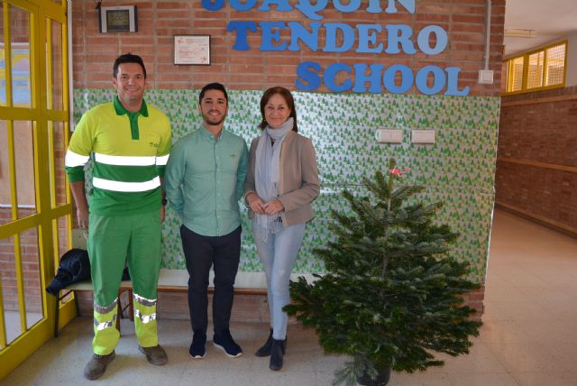 El edil de Educación hace entrega de los abetos de Navidad a los colegios de la localidad - 1, Foto 1