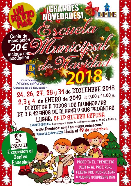 Abierto el plazo de inscripcin para la Escuela Municipal de Navidad 2018, Foto 1