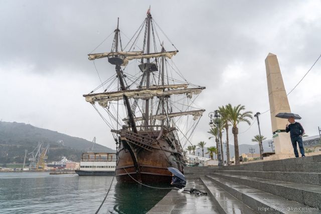 El Galeón Andalucía suelta anclas en Cartagena - 1, Foto 1