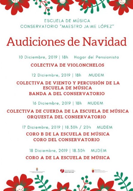 La Escuela Municipal y el Conservatorio Profesional de Música Maestro Jaime López de Molina ofrecen actividades de Navidad - 1, Foto 1
