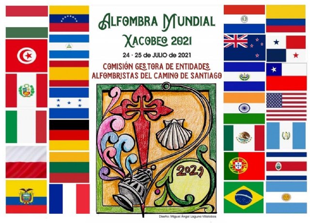 El congreso organizado por la orden del camino de santiago  presenta el boceto  oficial de la alfombra del xacobeo del 2021 - 1, Foto 1
