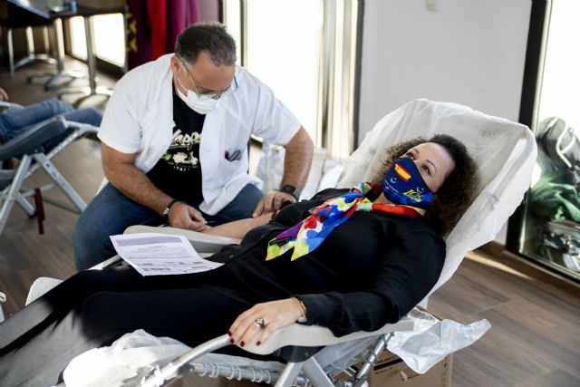 Yolanda Muñoz anima a los cartageneros a participar en la campaña de donación  de sangre Tu sangre nos hace correr - 2, Foto 2