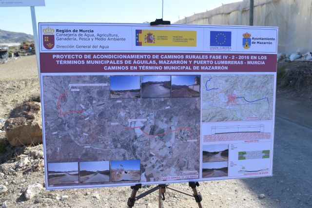 El Ayuntamiento de Mazarrón presenta junto con la Comunidad Autónoma las obras de rehabilitación del camino Los Lorentes y el camino Conquela - 1, Foto 1